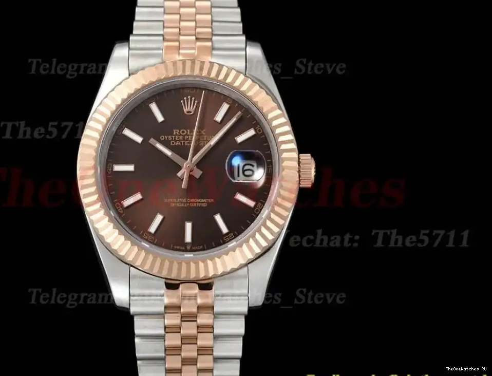 Stk Datejust MY8215 126331 RG GDF SS Brown Jub 41mm 0426